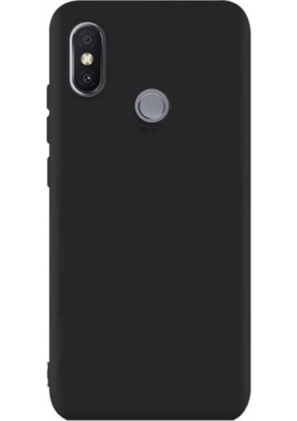 Xioami Mi 8 Se Mat Premium Silikon Kılıf - Siyah + Cam Ekran Koruyucu