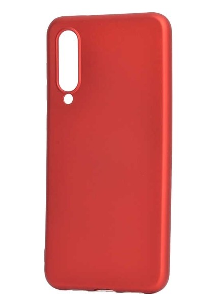 Xioami Mi 9 Kılıf Mat Premium Silikon Kılıf - Kırmızı + Nano Ekran Koruyucu