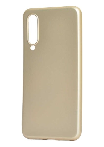 Xioami Mi 9 Se Kılıf Mat Premium Silikon Kılıf - Gold + Cam Ekran Koruyucu