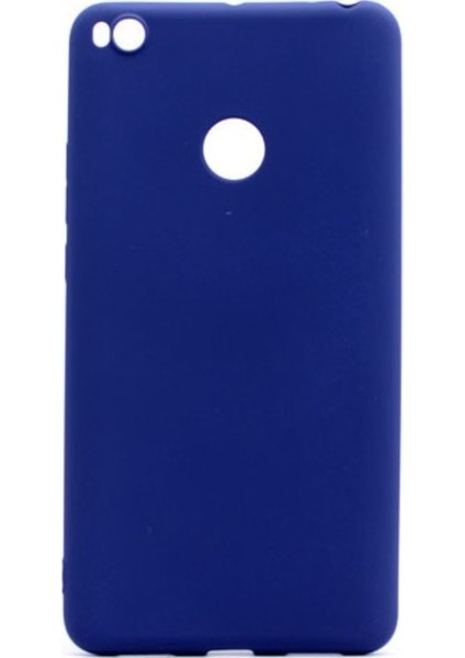 Xioami Mi Max2 Mat Premium Silikon Kılıf - Lacivert + Nano Ekran Koruyucu