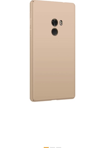 Xioami Mi Mix2 Mat Premium Silikon Kılıf - Gold