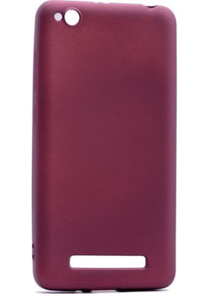 Xioami Redmi 4A Mat Premium Silikon Kılıf - Bordo + Nano Ekran Koruyucu