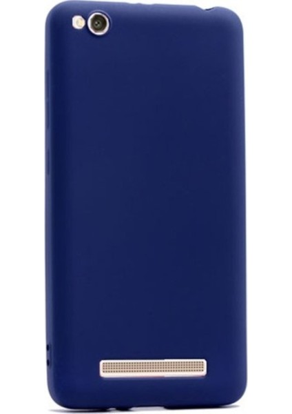 Xioami Redmi 4A Mat Premium Silikon Kılıf - Lacivert + Nano Ekran Koruyucu