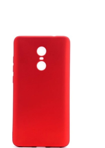 Xioami Redmi 5 Plus Mat Premium Silikon Kılıf - Kırmızı