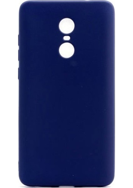 Xioami Redmi 5 Plus Mat Premium Silikon Kılıf - Lacivert + Nano Ekran Koruyucu