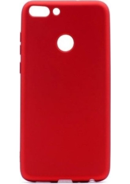Xioami Redmi 6 Mat Premium Silikon Kılıf - Kırmızı + Cam Ekran Koruyucu
