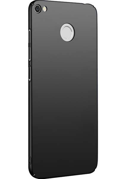 Xioami Redmi Note 5A Mat Premium Silikon Kılıf - Siyah + Cam Ekran Koruyucu