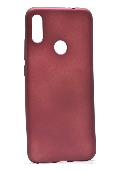 Xioami Redmi Note 7 Kılıf Mat Premium Silikon Kılıf - Bordo + Tam Kaplayan 6D Nano Ekran Koruyucu