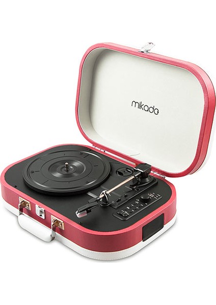 Nostalgia MN-101 Pikap Mercan Rengi Usb+RCA+Bluetooth Destekli Müzik Kutusu