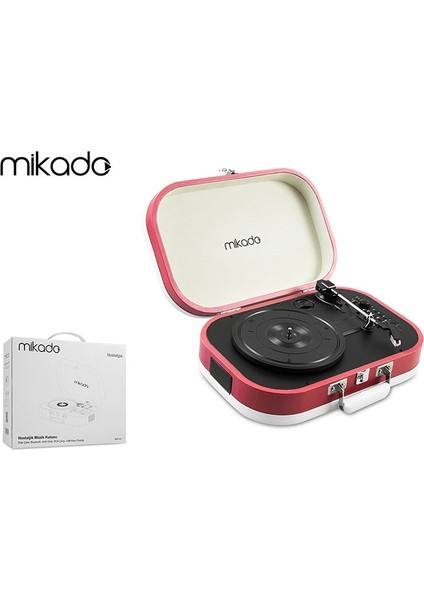 Nostalgia MN-101 Pikap Mercan Rengi Usb+RCA+Bluetooth Destekli Müzik Kutusu