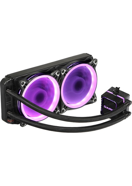 AquaForce W244 2x12cm Çevresel Adreslenebilir RGB Fanlı Intel & AMD Uyumlu Sıvı Soğutma Sistemi (DKCCW244)