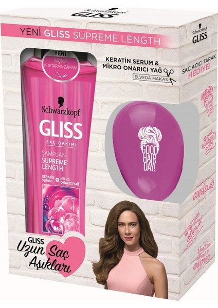 Supreme Length Şampuan 500 ml + Saç Açıcı Tarak