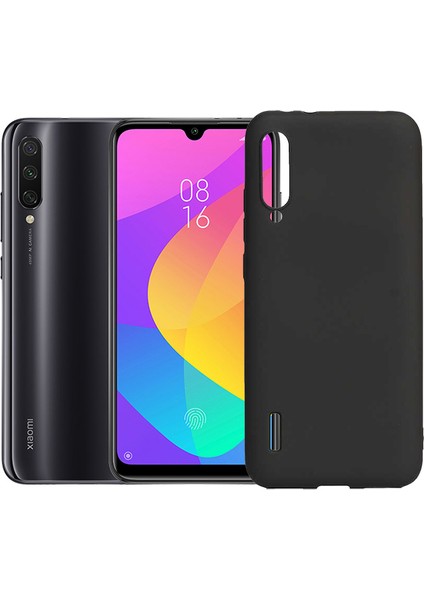 Xiaomi Mi A3 Kılıf Klasik Mat Renkli Yumuşak Premier Silikon Siyah