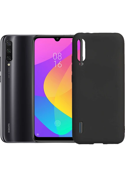 Case 4U Xiaomi Mi A3 Kılıf Klasik Mat Renkli Yumuşak Premier Silikon Siyah