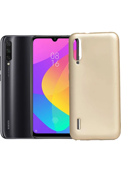 Case 4U Xiaomi Mi A3 Kılıf Klasik Mat Renkli Yumuşak Premier Silikon Altın