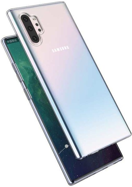 Galaxy Note 10 Plus Uyumlu Kılıf A+ Şeffaf Lüx Süper Yumuşak 0.3mm Ince Slim Silikon