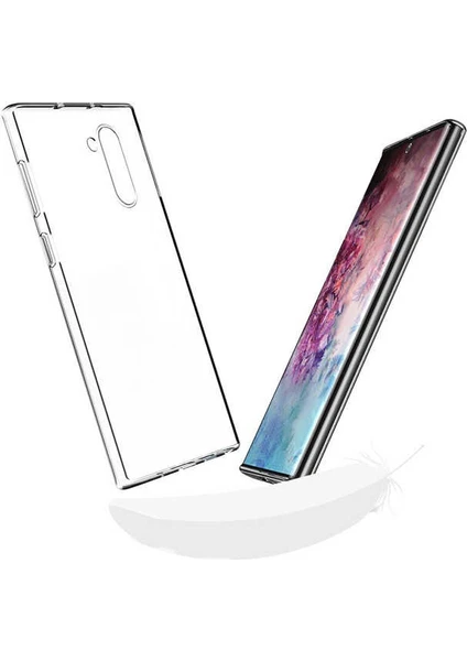 Case 4U Galaxy Note 10 Uyumlu Kılıf A+ Şeffaf Lüx Süper Yumuşak 0.3mm Ince Slim Silikon