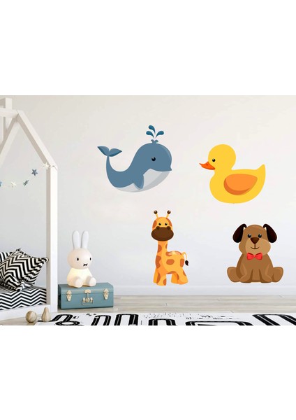 Areksan Reklam Sevimli Hayvanlar 7 Çocuk Odası Duvar Sticker