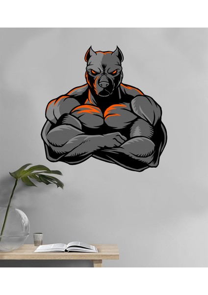 Areksan Reklam Strong Pitbull Duvar Sticker