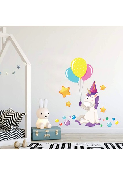 Areksan Reklam Balonlar ve Unicorn Çocuk Odası Sticker