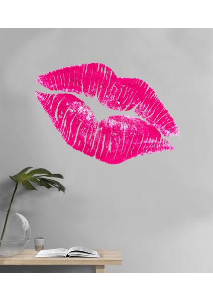 Areksan Reklam Pembe Dudak Duvar Sticker