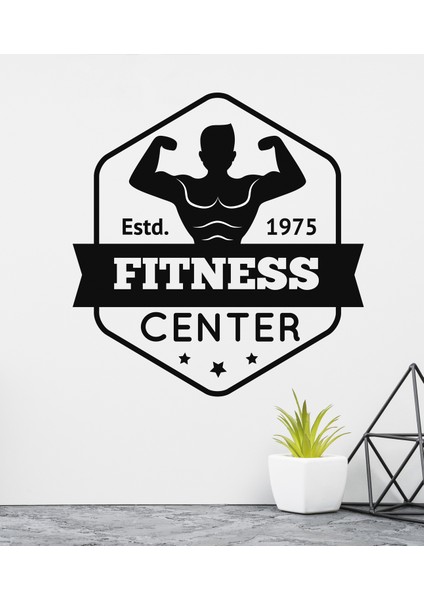 Areksan Reklam Fitness Center Body Building Duvar Sticker