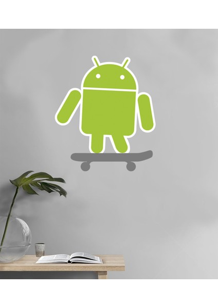 Areksan Reklam Kaykaycı Android Duvar Sticker