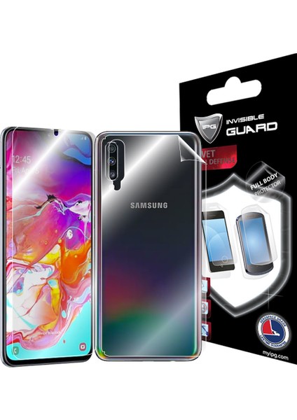 Samsung Galaxy A70 Tam Kaplama (Ekran ve Arka Koruma)