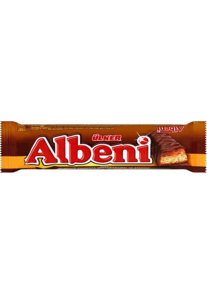 Albeni Çikolata Kaplamalı Karemelli Bisküvi 52 gr (18'li)
