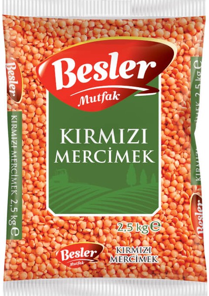 Besler Mutfak Kırmızı Mercimek 2,5 kg