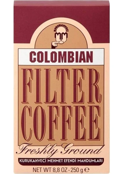 Kurukahveci Mehmet Efendi Colombian Filtre Kahve 250 gr