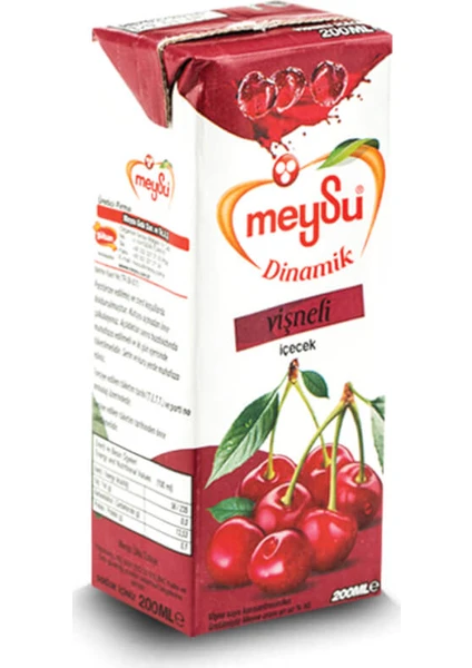 Meysu Dinamik Vişne Meyveli İçecek 200 ml (27'li)