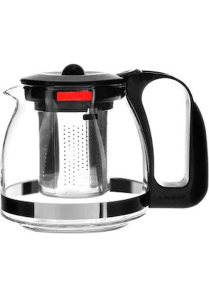 Süzgeçli Cam Demlik 700 ml Bitki Çayı ve Ihlamur Demliği