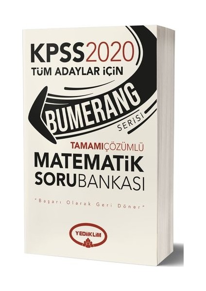 2020 KPSS Bumerang Tamamı Çözümlü Matematik Soru Bankası -