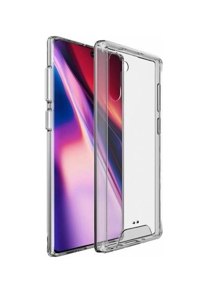 Samsun Galaxy Note 10 Kılıf Şeffaf Hard Crystal Bumper Kılıf