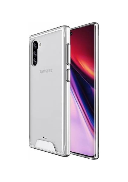 Samsun Galaxy Note 10 Kılıf Şeffaf Hard Crystal Bumper Kılıf