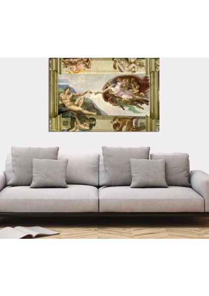 Adem'in Yaratılışı Michelangelo Kanvas Tablo