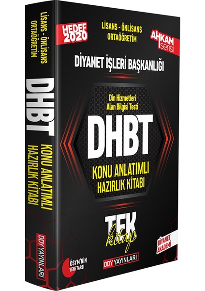 DHBT Ahkam Serisi Tüm Adaylar Konu Anlatımlı Hazırlık Kitabı