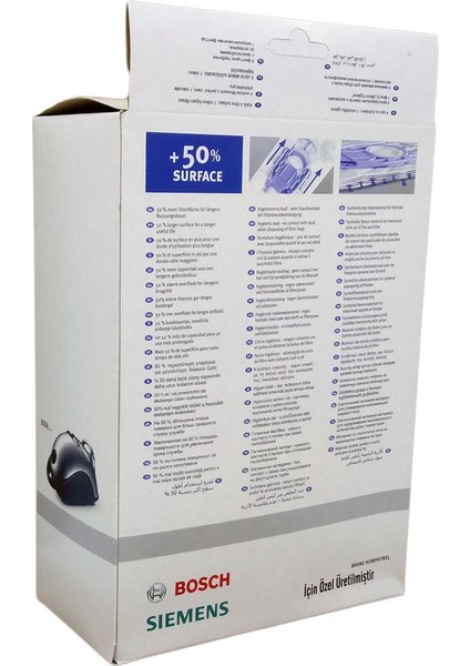 Bosch Bsg 82222 Ergomaxx Süpürge Toz Torbası 4 Adet + Micro Filtre