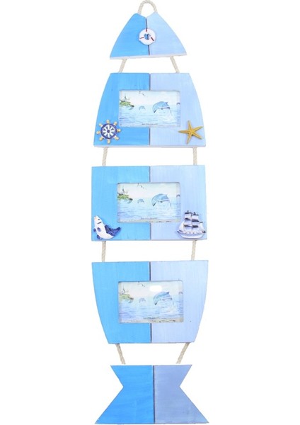 Denizci 3 lü Balık Çerçeve