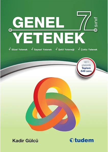 Tudem Yayınları 7. Sınıf Genel Yetenek Kitabı