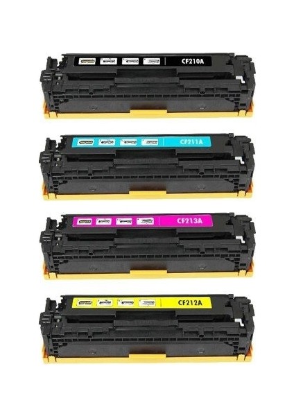 Hp CF380A, CF381A, CF382A, CF383A 4 Renk Muadil Toner Pro M476 (312A)
