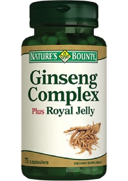 Nature´s Bounty Ginseng Complex Plus Royal Jelly 75 Kapsül NAT223665