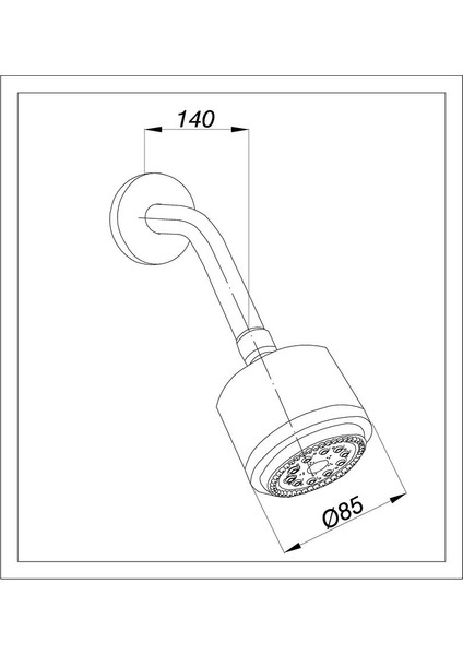 Ankastre Duş Başlığı 5 Fonksiyonlu ADS03 fiyatları
