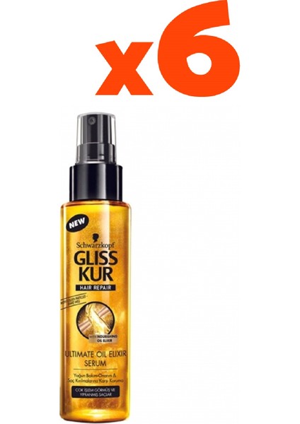 100 ml Oil Elixir Saç Bakım Serumu 6'lı Set fiyatları
