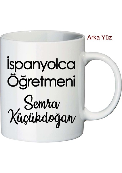 İspanyolca Öğretmenine Hediye Kupa Bardak modelleri