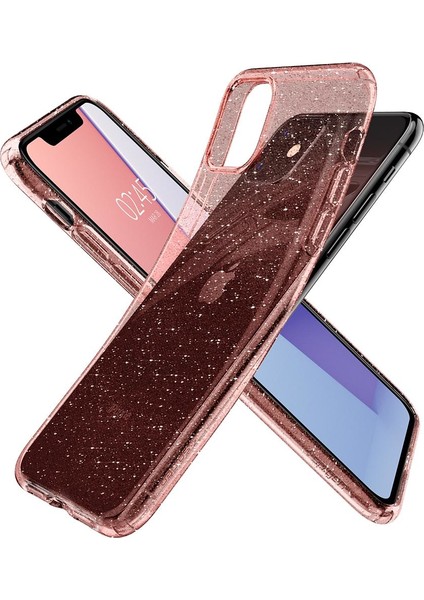 Apple iPhone 11 Kılıf Liquid Crystal Glitter Rose Quartz - 076CS27182