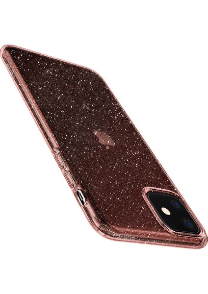 Apple iPhone 11 Kılıf Liquid Crystal Glitter Rose Quartz - 076CS27182