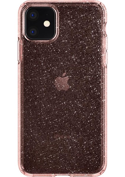 Apple iPhone 11 Kılıf Liquid Crystal Glitter Rose Quartz - 076CS27182