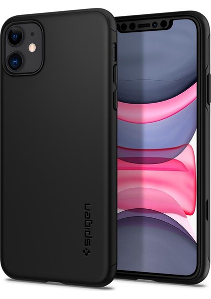 Apple iPhone 11 Kılıf Thin Fit Classic Black - 076CS27442